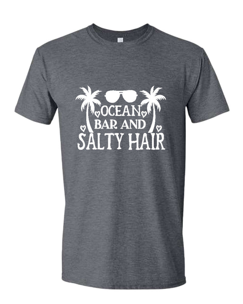 Ocean, bar and salty hair t-shirt, summer t-shirt, beach party t-shirt - Fivestartees