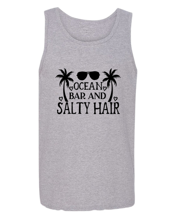 Ocean, bar and salty hair tank top, summer tank top, beach party tank top - Fivestartees