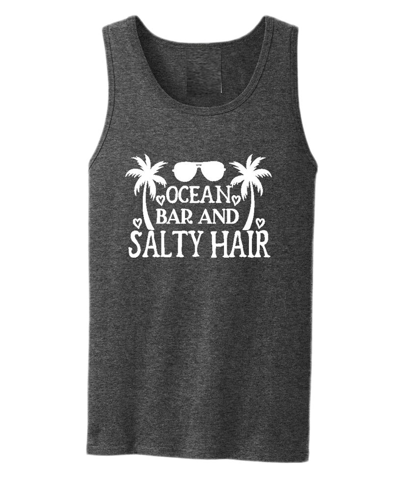 Ocean, bar and salty hair tank top, summer tank top, beach party tank top - Fivestartees