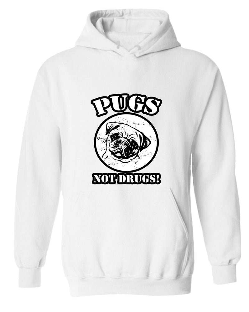 Pugs not drugs hoodie, pug lover hoodies - Fivestartees