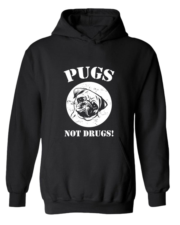 Pugs not drugs hoodie, pug lover hoodies - Fivestartees