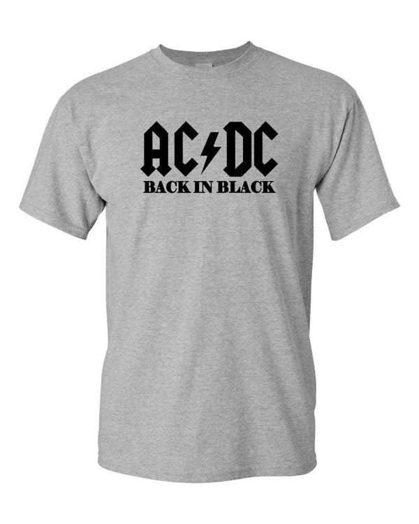 ACDC T-shirt Back in Black T-shirt Classic Rock T-shirt - Fivestartees