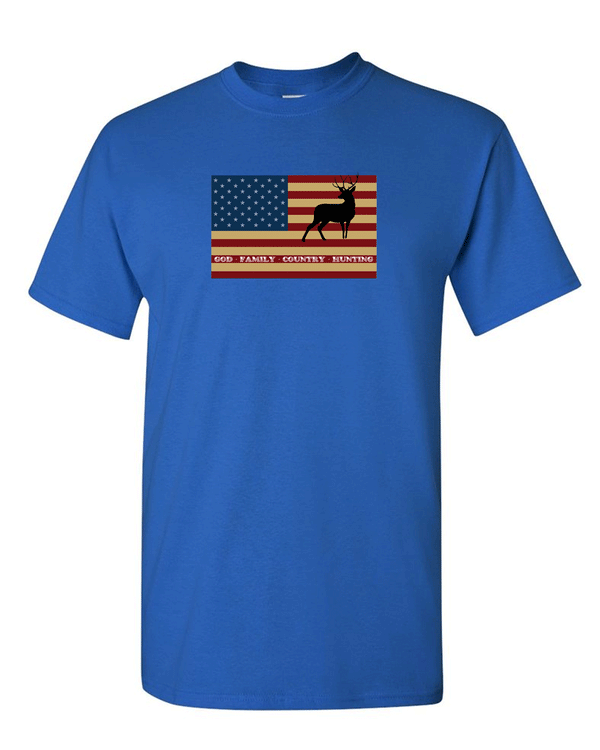 American Flag Hunting T-shirt, Deer T-shirt, Country T-shirt - Fivestartees