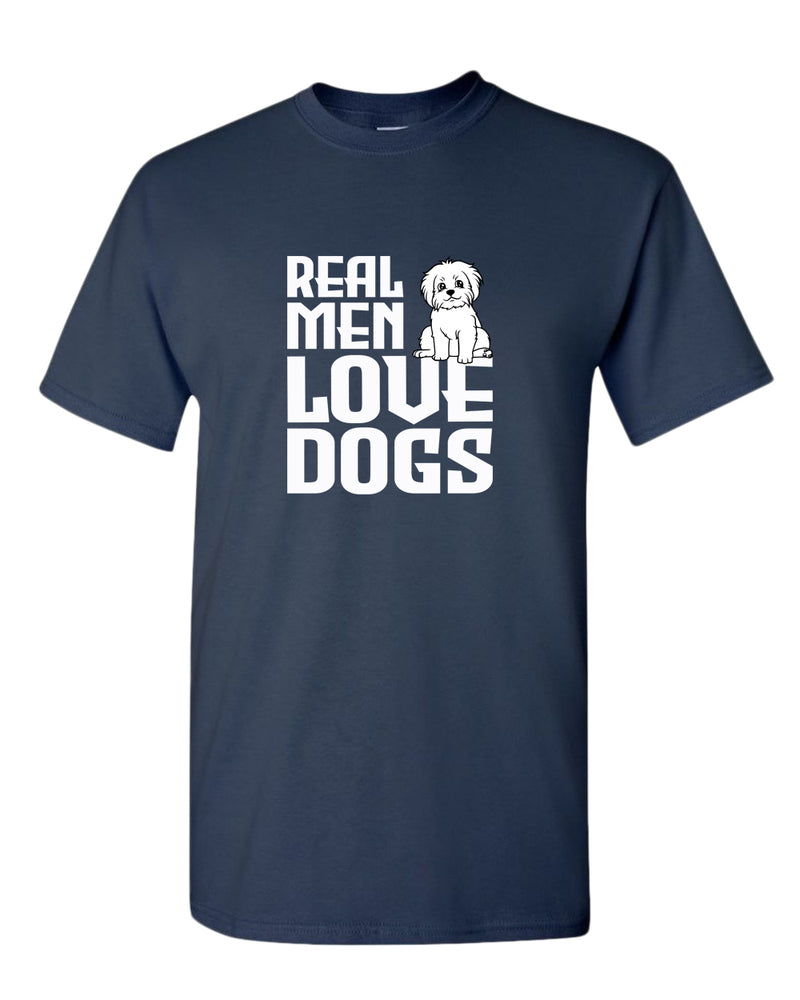 Real men love dogs t-shirt, dog pet lover t-shirt - Fivestartees