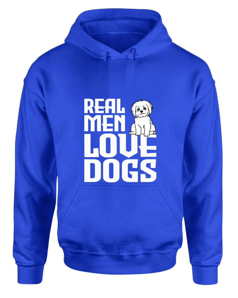 Real men love dogs hoodie, dog pet lover hoodies - Fivestartees