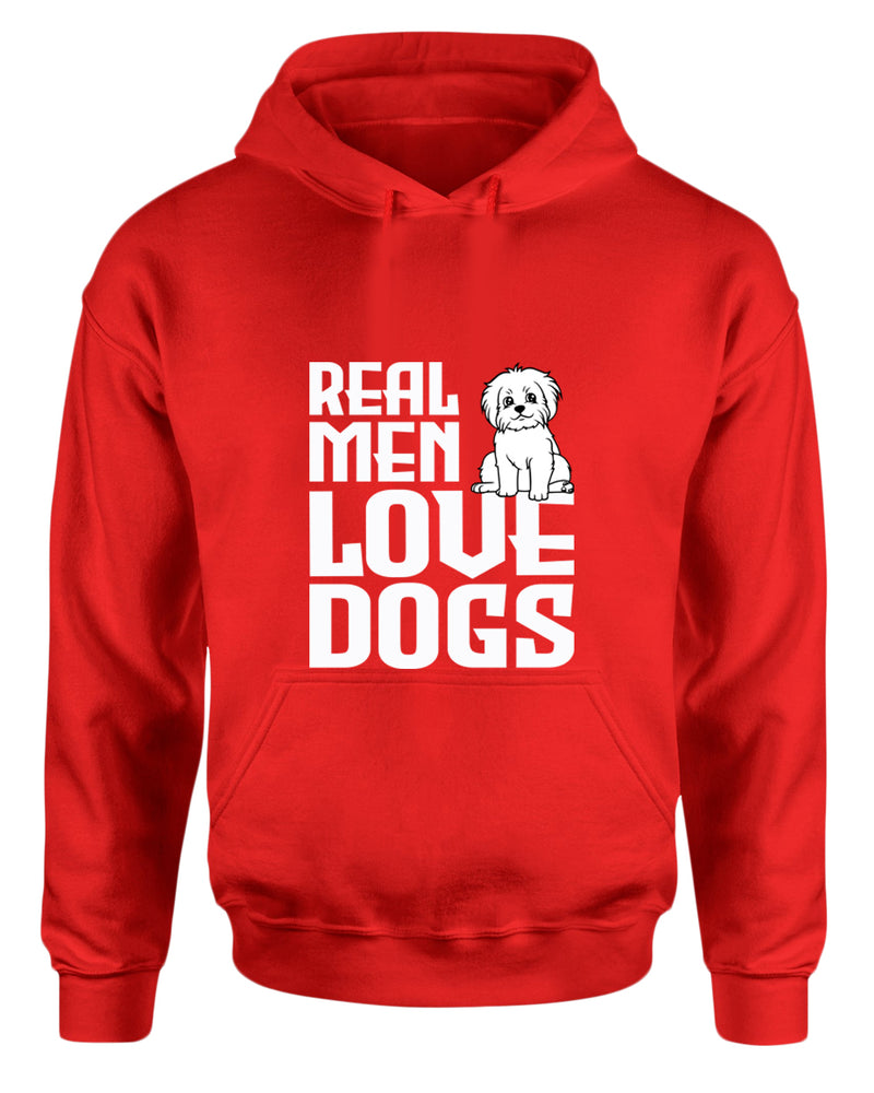 Real men love dogs hoodie, dog pet lover hoodies - Fivestartees