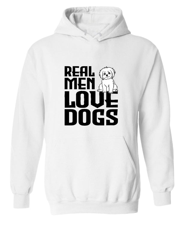 Real men love dogs hoodie, dog pet lover hoodies - Fivestartees