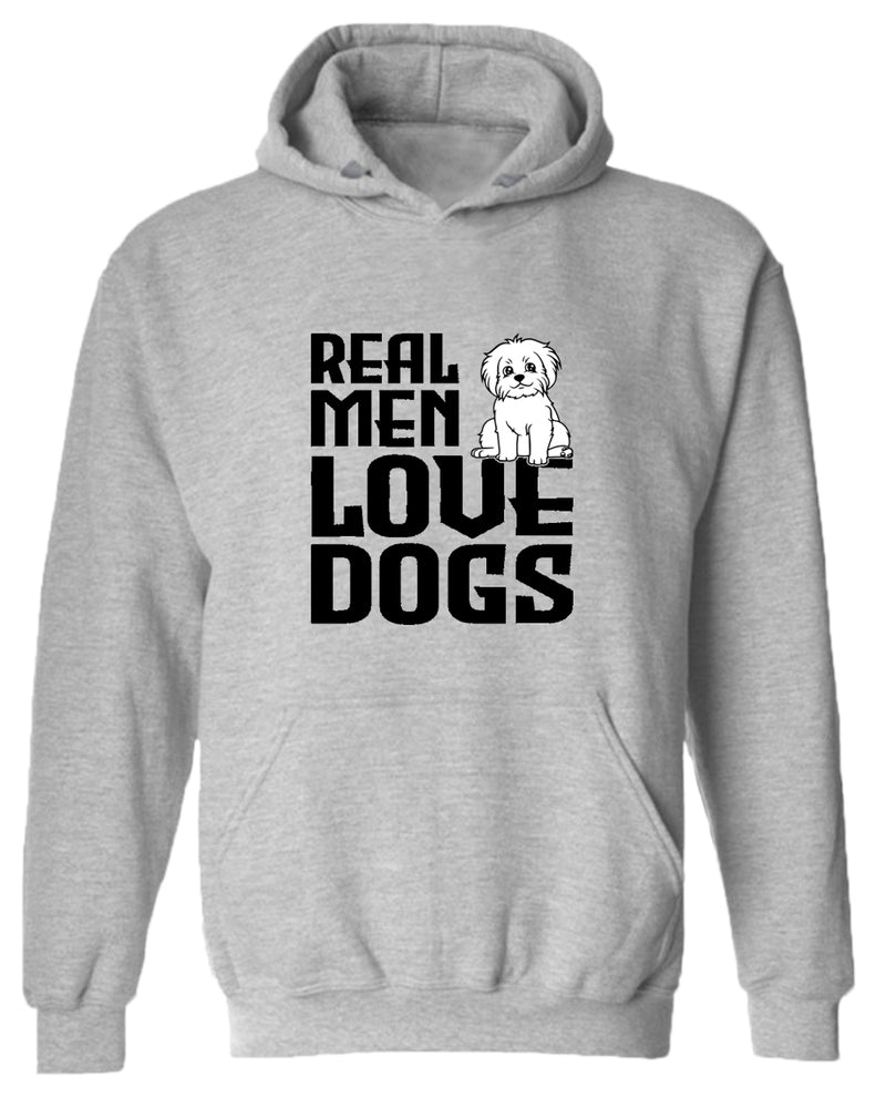 Real men love dogs hoodie, dog pet lover hoodies - Fivestartees