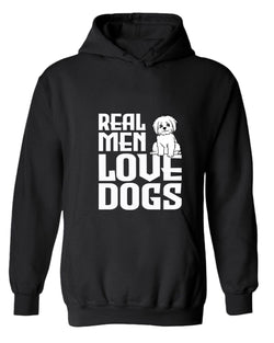 Real men love dogs hoodie, dog pet lover hoodies - Fivestartees