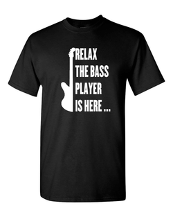 Relax The Bass Player Is here T-shirt, Music T-shirt, Guitar Tees, Bass Tees - Fivestartees
