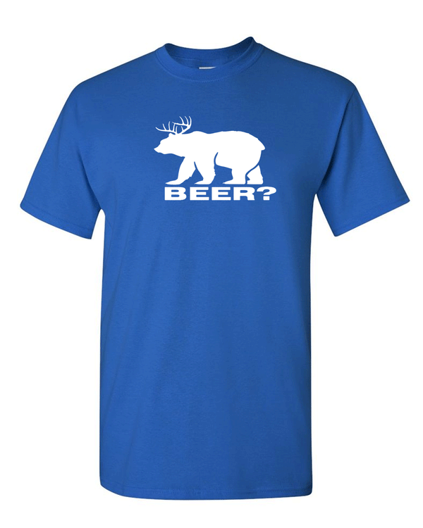 BEER Deer Bear Funny - T Shirt College Alcohol Funny Party Drinking Hunt - Fivestartees