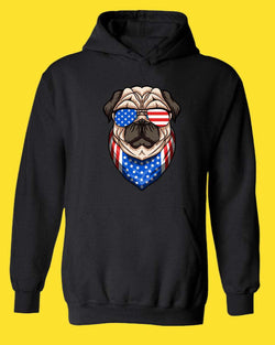 American hoodie USA Flag with Dog hoodie - Fivestartees