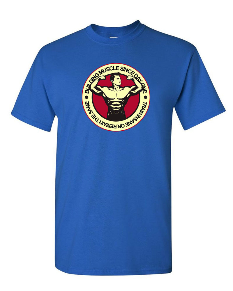 Building Muscle Since Day One - Gym T-shirt - Fivestartees