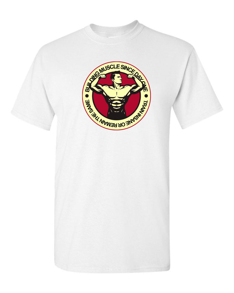 Building Muscle Since Day One - Gym T-shirt - Fivestartees