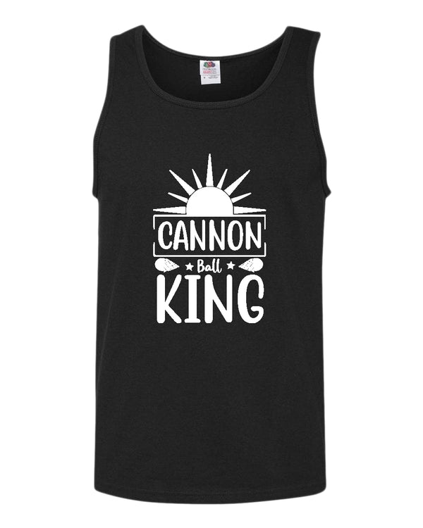 Cannon ball king tank top, summer tank top, beach party tank top - Fivestartees