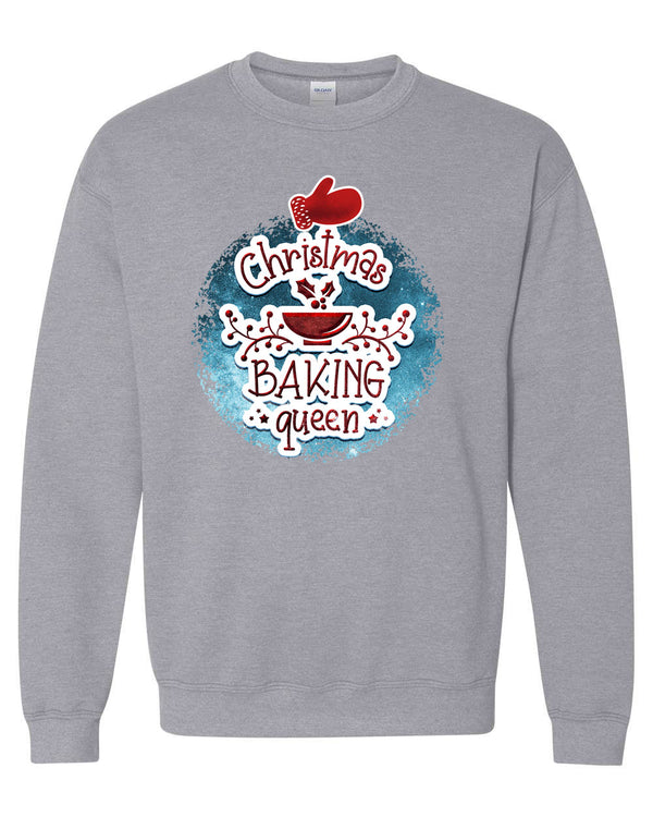 Christmas Baking Queen Sweatshirt, Holiday Sweatshirt - Fivestartees