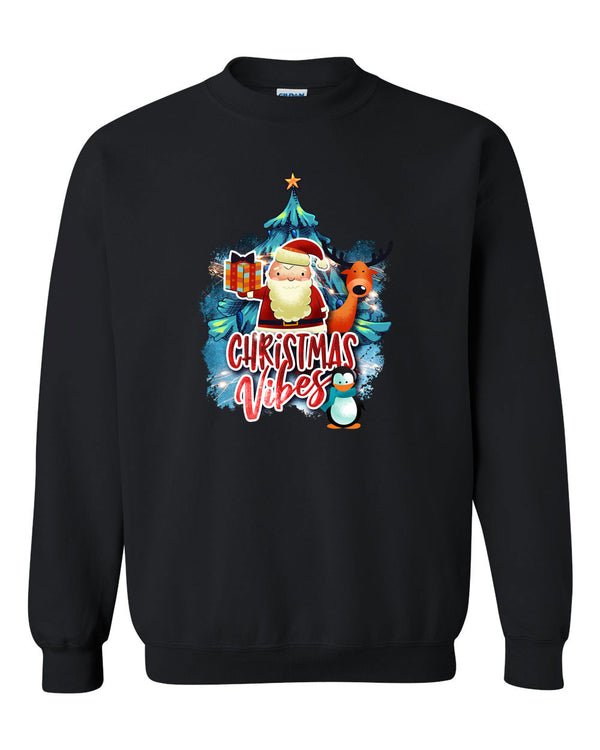 Christmas vibes Sweatshirt, Holiday Sweatshirt - Fivestartees