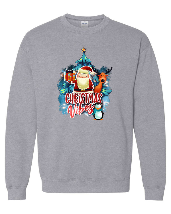 Christmas vibes Sweatshirt, Holiday Sweatshirt - Fivestartees