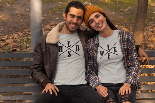 Husband and Wife t-shirt Matching Couple Shirts Valentines Tees wedding t-shirts - Fivestartees