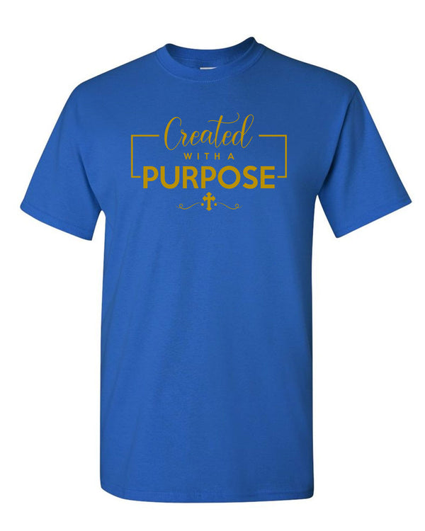 Created with a purpose T-shirt, Religious, Christian T-shirt - Fivestartees