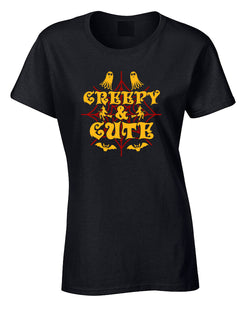 Creepy and cutie Halloween t-shirt women tees - Fivestartees