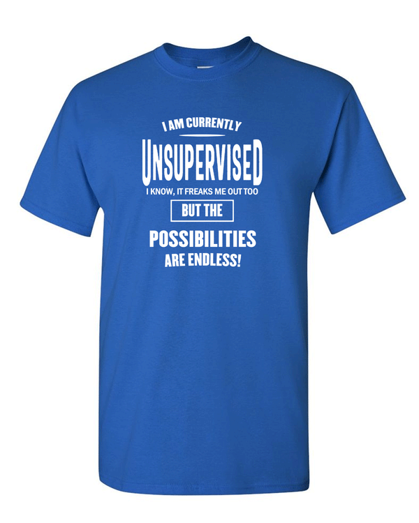 I Am Currently Unsupervised Adult Humor T-shirt Funny T Shirt - Fivestartees