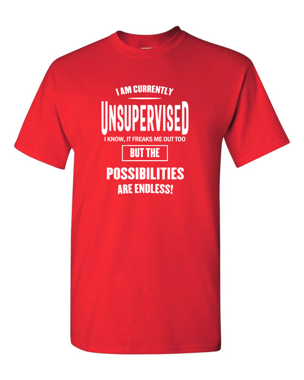 I Am Currently Unsupervised Adult Humor T-shirt Funny T Shirt - Fivestartees