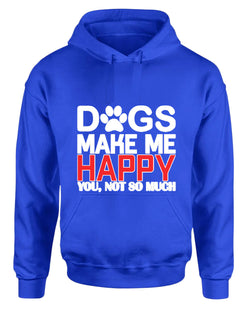 Dogs make me happy hoodie, funny dog lover hoodies - Fivestartees