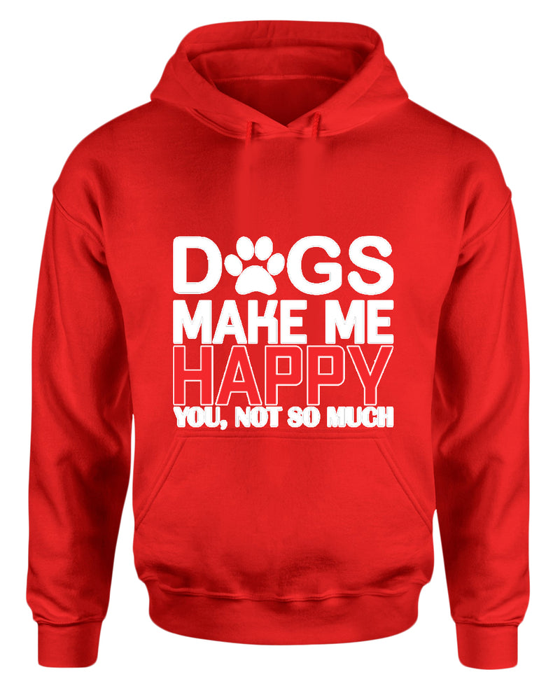 Dogs make me happy hoodie, funny dog lover hoodies - Fivestartees