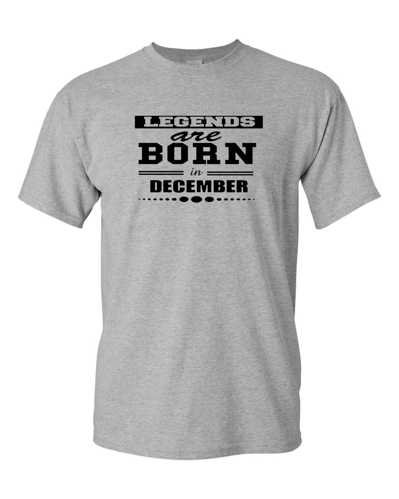 Legends are Born In December T-shirt - Fivestartees