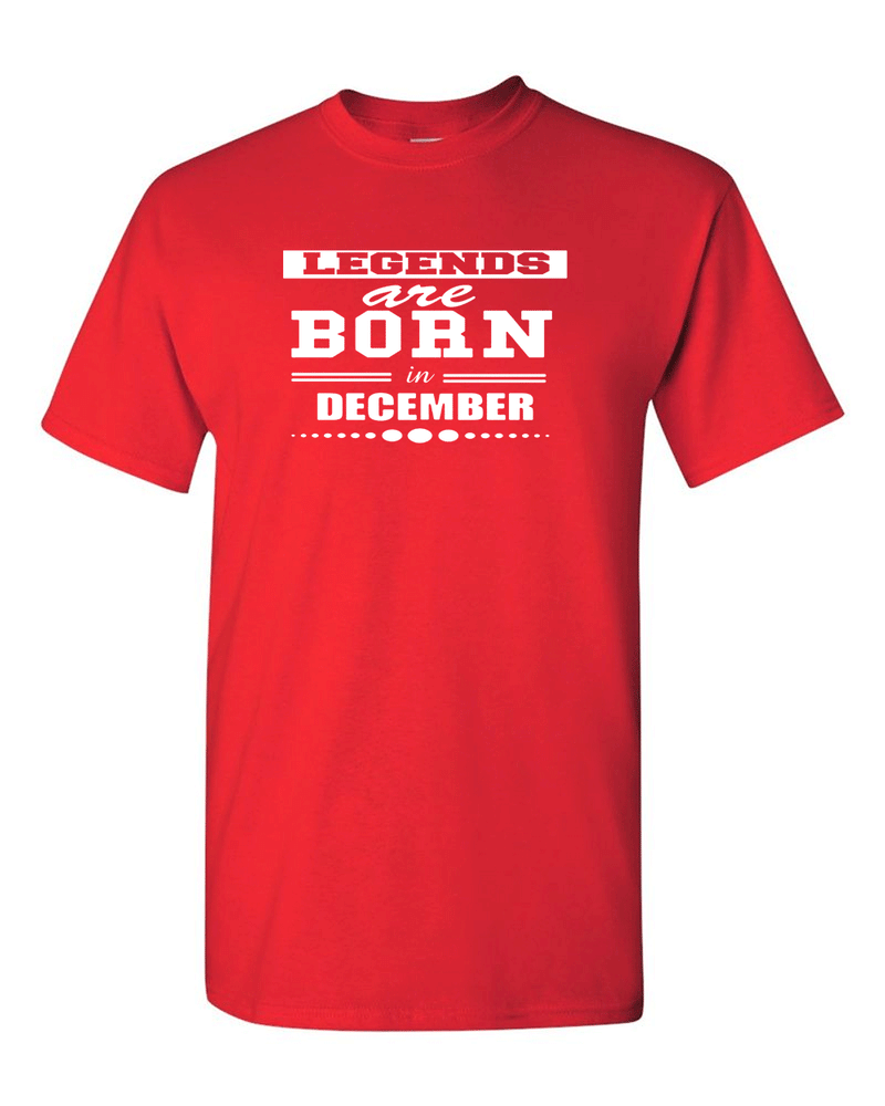 Legends are Born In December T-shirt - Fivestartees