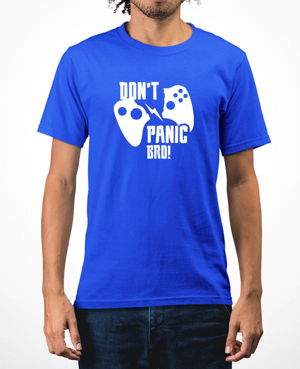 Don't panic bro geek t-shirt funny gaming t-shirt - Fivestartees