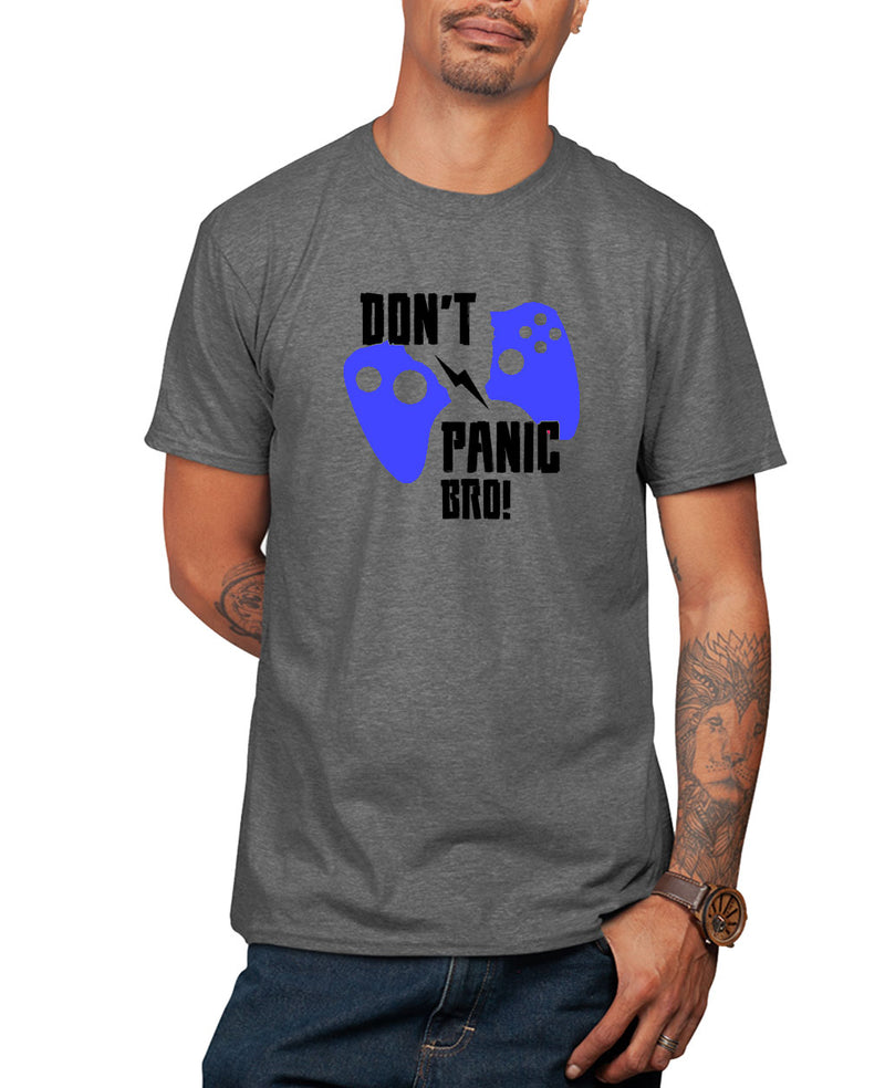 Don't panic bro geek t-shirt funny gaming t-shirt - Fivestartees