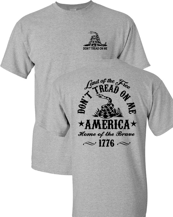 Don't tread on me t-shirt 2nd amendment tees - Fivestartees