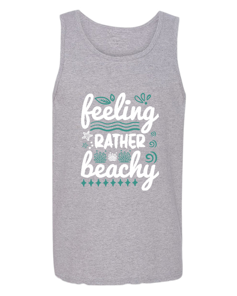 Feeling rather beachy tank top, summer tank top, beach party tank top - Fivestartees