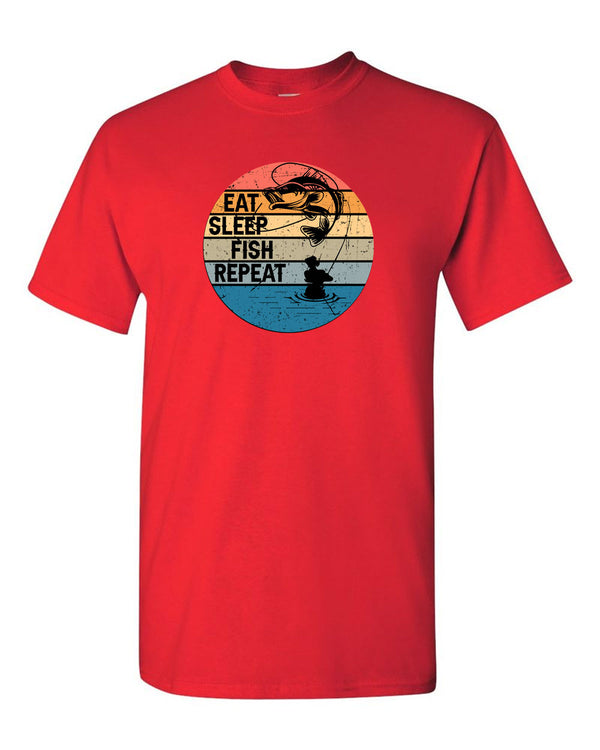 Eat Sleep Fish Repeat T-shirt, fishing t-shirt - Fivestartees