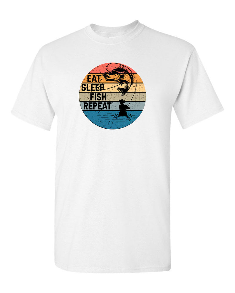 Eat Sleep Fish Repeat T-shirt, fishing t-shirt - Fivestartees
