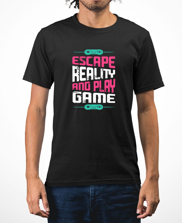 Escape reality and play game t-shirt funny gaming t-shirt - Fivestartees