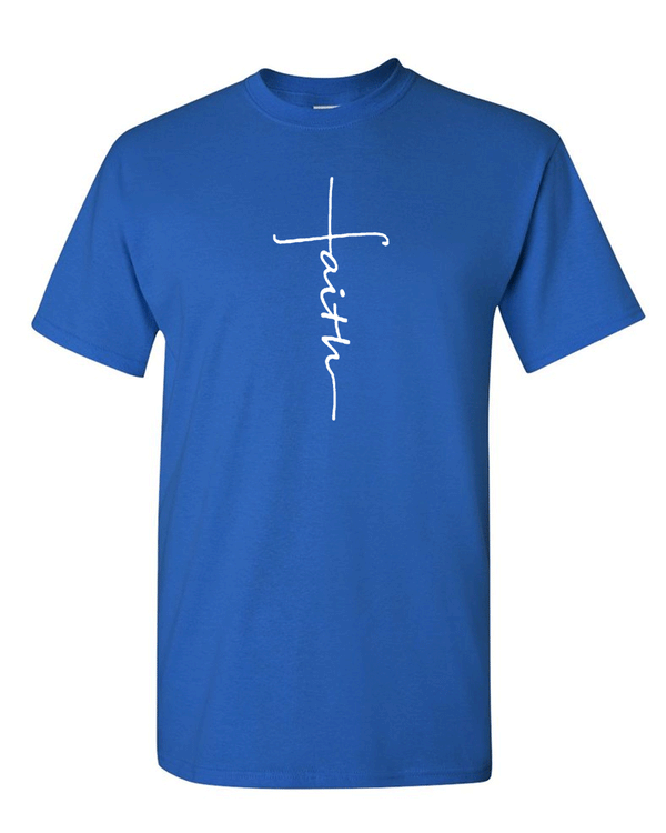 Faith Cross T-shirt Christian T-shirt - Fivestartees