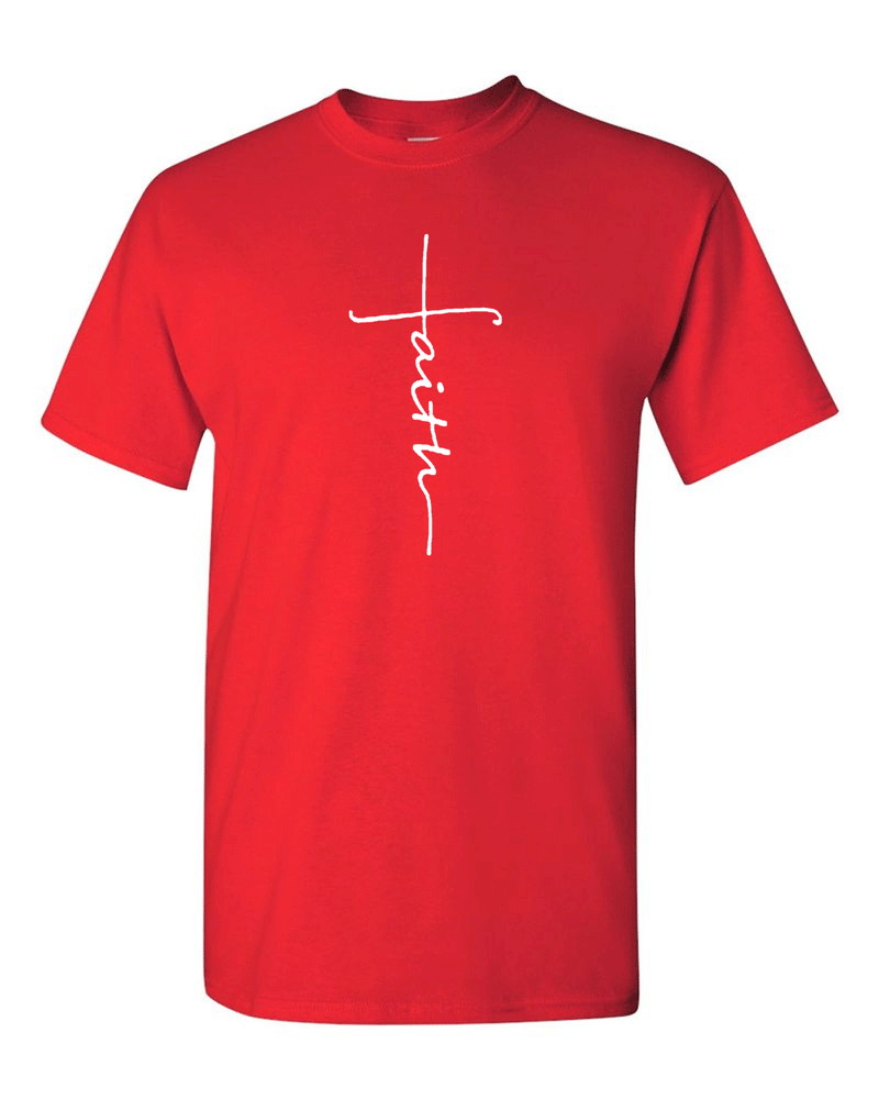 Faith Cross T-shirt Christian T-shirt - Fivestartees