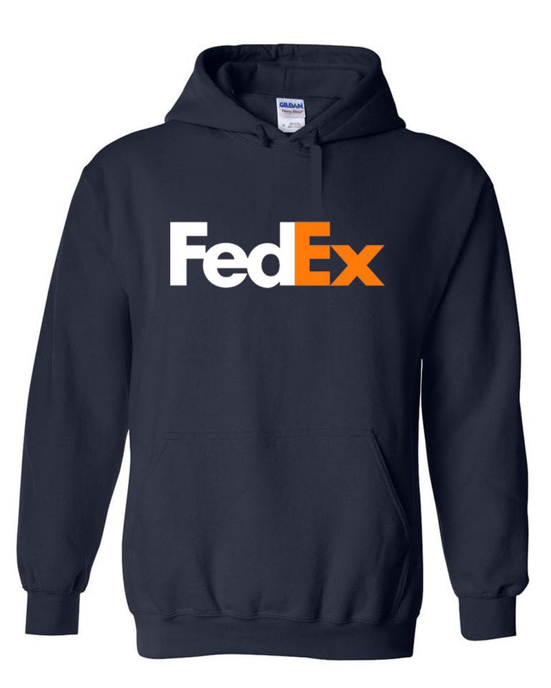 FedEx  Hoodie postal FedEx white orange Logo Hoodie - Fivestartees