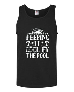 Keeping it cool by the pool tank top, summer tank top, beach party tank top - Fivestartees