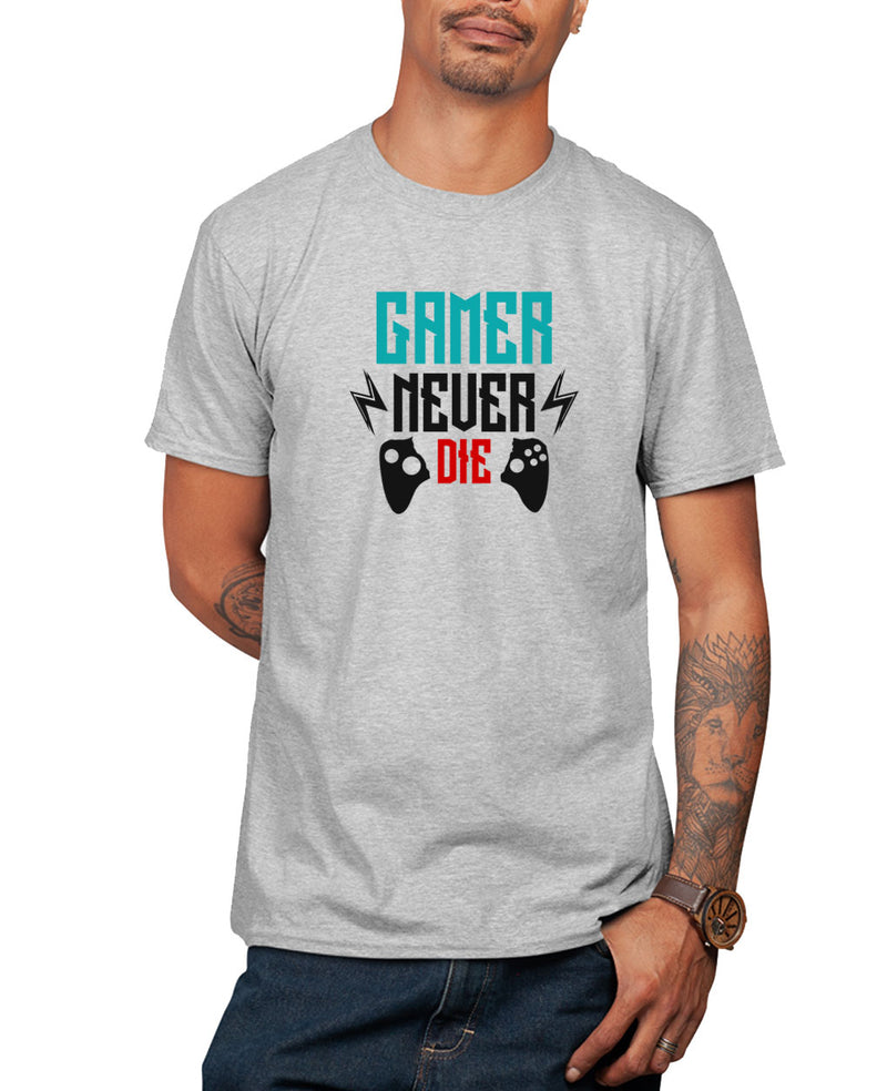 Gamer never die funny geek t-shirt video game tee - Fivestartees