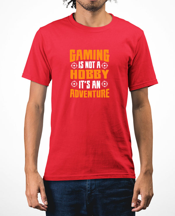 Gaming is not hobby it's an adventure funny geek t-shirt video game tee - Fivestartees