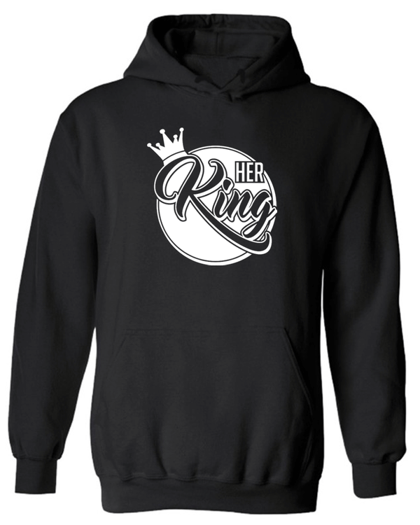 His Queen Her King Hoodie, Valentine day Hoodie couple t-shirt love Hoodie - Fivestartees