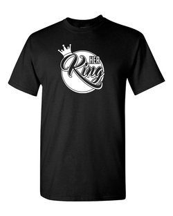 His Queen Her King T-shirt, Valentine day t-shirt couple t-shirt love tees. - Fivestartees