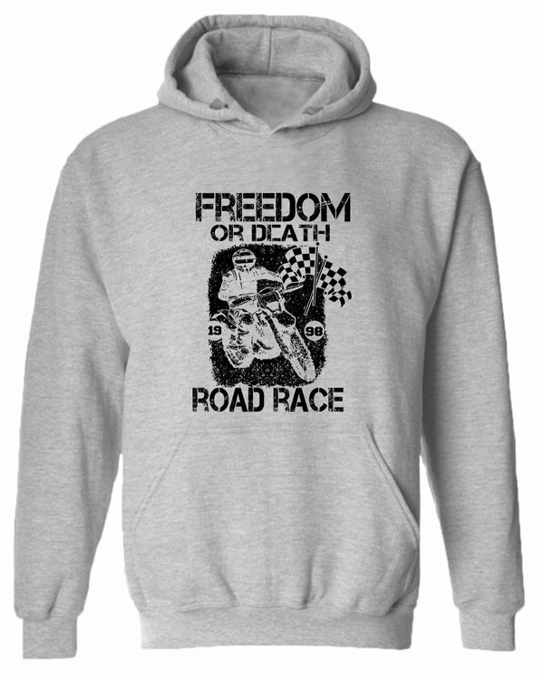 Freedom or death road race hoodie - Fivestartees