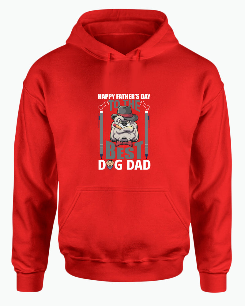 Happy father's day to the best dog dad hoodie daddy dog hoodie - Fivestartees