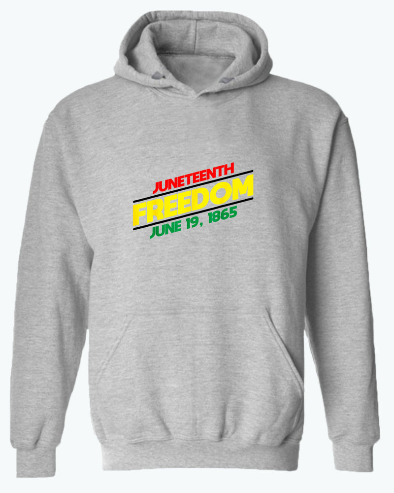 Juneteenth freedom hoodie dash design - Fivestartees