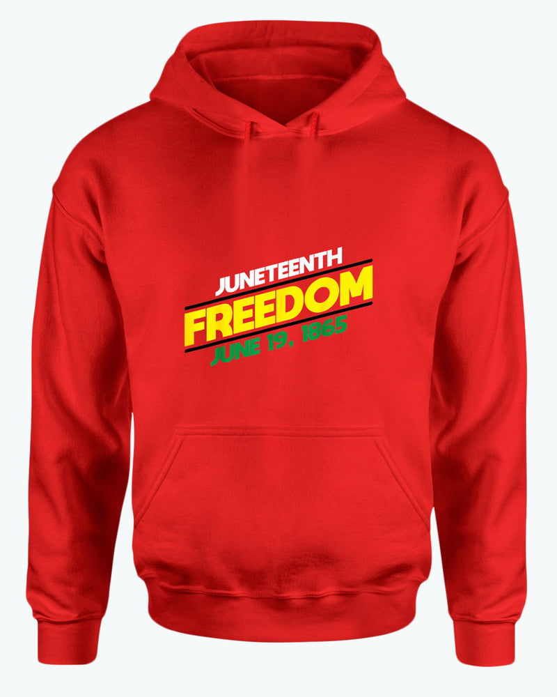 Juneteenth freedom hoodie dash design - Fivestartees